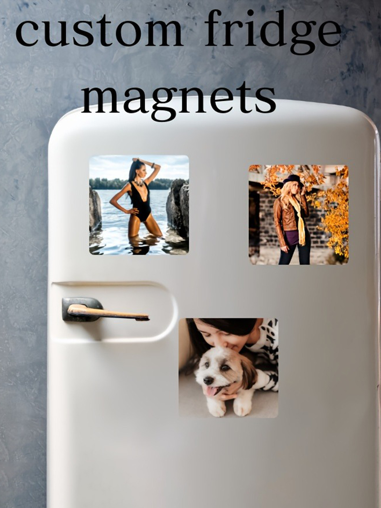 Personalized Picture Magnet for Refrigerator